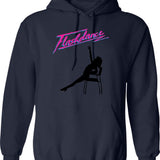 Flanders Hell (1) Hoodie - Retro Graphic Pullover Hoodie for Men & Women - Navy