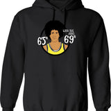 Flashdance Hoodie - Retro Graphic Pullover Hoodie for Men & Women - Black