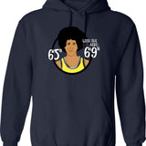 Flashdance Hoodie - Retro Graphic Pullover Hoodie for Men & Women - Navy