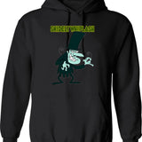 Fletch Vintage Hoodie - Retro Graphic Cosy Pullover - Black