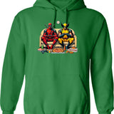 Flight Of The Elephants (option) Hoodie - Retro Graphic Pullover Hoodie for Men & Women - Green