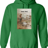 Flippant Ddeadpoolwolverine Hoodie - Retro Graphic Pullover Hoodie for Men & Women - Green