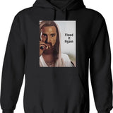Flood It Again Graphic Pullover Hoodie - Black