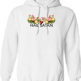 Floral Elegance From Ages Past Hoodie - Retro Graphic Pullover Hoodie for Men & Women - White