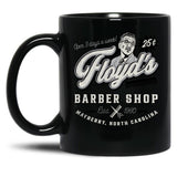 Floyd'S Barber Shop Estd. 1960 Black Coffee Mug, Gift Coffee Mug