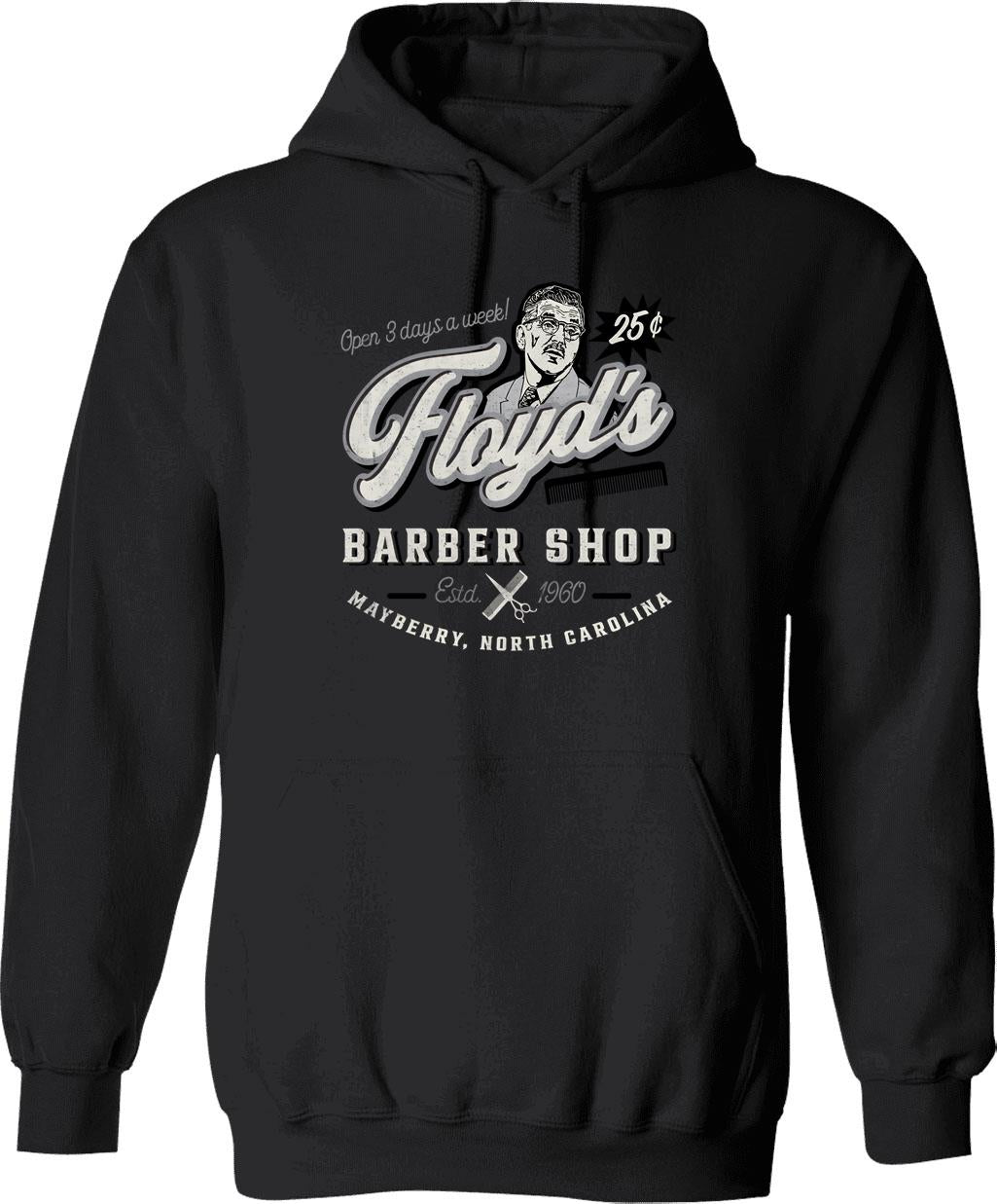 Floyd'S Barber Shop Estd. 1960 Graphic Pullover Hoodie - Black