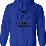Fluent In John Mulaney References Hoodie - Retro Graphic Pullover Hoodie for Men & Women - Blue