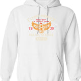 Flying Monkey Postal Service Hoodie - Retro Graphic Pullover Hoodie for Men & Women - White