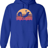 Flying Monkey Postal Service Ii Dks Worn Hoodie - Blue