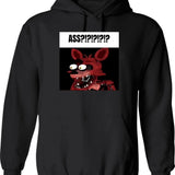 Fnaf Bonnie Balls Meme Graphic Pullover Hoodie - Black