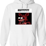Fnaf Bonnie Balls Meme Graphic Pullover Hoodie - White