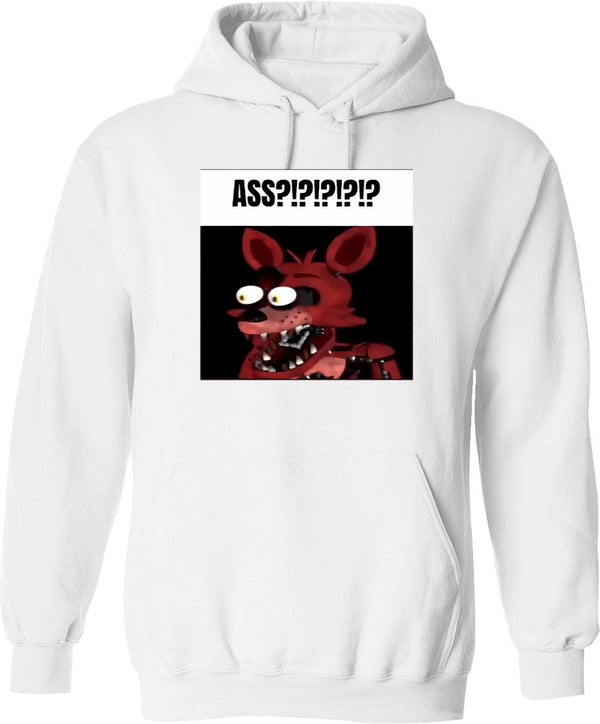 Fnaf Bonnie Balls Meme Graphic Pullover Hoodie - White