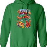Fold Laundry Funny Poker Hoodie - Sarcastic Humor Graphic Hoodie - Green