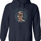 For All The Dogs Funny Hoodie - Sarcastic Humor Graphic Hoodie - Navy