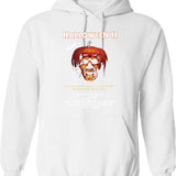 For Mens Womens Angle Portrait Hoodie - Retro Graphic Pullover Hoodie for Men & Women - White