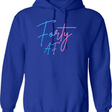 Forklift Certified Funny Forklift Retro Vintage Hoodie - Blue