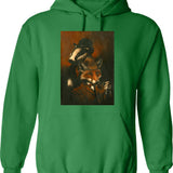 Fountain Boats Powerboat 2 Hoodie - Retro Graphic Pullover Hoodie for Men & Women - Green