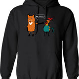 Fox And Badger Holmes And Watson Hoodie - Black