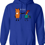Fox And Badger Holmes And Watson Hoodie - Blue