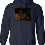 Franz Hermann Portrait - Vintage F1 Driver Black White Art Print Hoodie - Navy