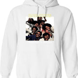 Frat Daddies Football Club Hoodie - Retro Graphic Pullover Hoodie for Men & Women - White