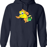Freaky Behavior Hoodie - Retro Graphic Pullover Hoodie for Men & Women - Navy