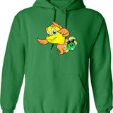 Freaky Behavior Hoodie - Retro Graphic Pullover Hoodie for Men & Women - Green