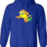 Freaky Behavior Hoodie - Retro Graphic Pullover Hoodie for Men & Women - Blue
