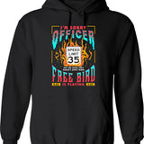 Free Bird Hoodie - Retro Graphic Pullover Hoodie for Men & Women - Black