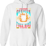 Free Bird Hoodie - Retro Graphic Pullover Hoodie for Men & Women - White