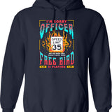 Free Bird Hoodie - Retro Graphic Pullover Hoodie for Men & Women - Navy