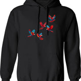 Freddyratu Hoodie - Retro Graphic Pullover Hoodie for Men & Women - Black