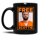 Free Scottie Mug Shot Funny Humour Black Coffee Mug, Gift Coffee Mug