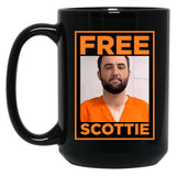 Free Scottie Mug Shot Funny Humour Black Coffee Mug, Gift Coffee Mug - Black