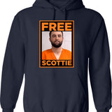 Free Scottie Mug Shot Funny Humour Graphic Pullover Hoodie - Navy