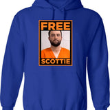 Free Scottie Mug Shot Funny Humour Graphic Pullover Hoodie - Blue