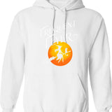 French Stress - Retro And Humorous French Press Coffee Maker Hoodie - White