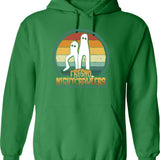 Frequent Flyer Funny Halloween Witch Hoodie - Sarcastic Humor Graphic Hoodie - Green
