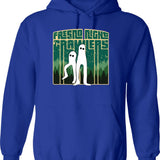 Fresno Nightcrawlers - Retro Cryptid Gift Hoodie - Blue