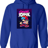 Friday Night Funkin Boyfriend Classic T-Hoodie For Fans For Men And Women Graphic Pullover Hoodie - Blue