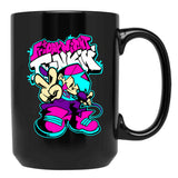 Friday Night Funkin Black Coffee Mug, Gift Coffee Mug