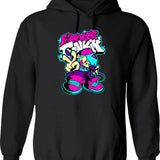 Friday Night Funkin Graphic Pullover Hoodie - Black