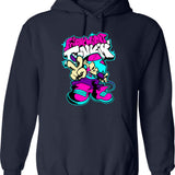 Friday Night Funkin Graphic Pullover Hoodie - Navy
