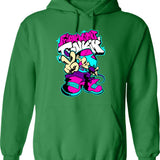 Friday Night Funkin Graphic Pullover Hoodie - Green