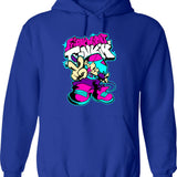Friday Night Funkin Graphic Pullover Hoodie - Blue