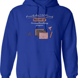 Friar Tuck Brewing Company Hoodie - Retro Graphic Pullover Hoodie for Men & Women - Blue