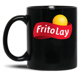 Fritolay Logo for Fans Black Coffee Mug, Gift Coffee Mug