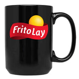Fritolay Logo for Fans Black Coffee Mug, Gift Coffee Mug