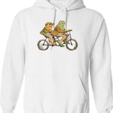 Friggin' Todd Hoodie - Retro Graphic Pullover Hoodie for Men & Women - White