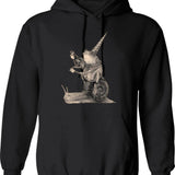 Frog On Mushroom Bassoon Player Bassoonist Hoodie - Black